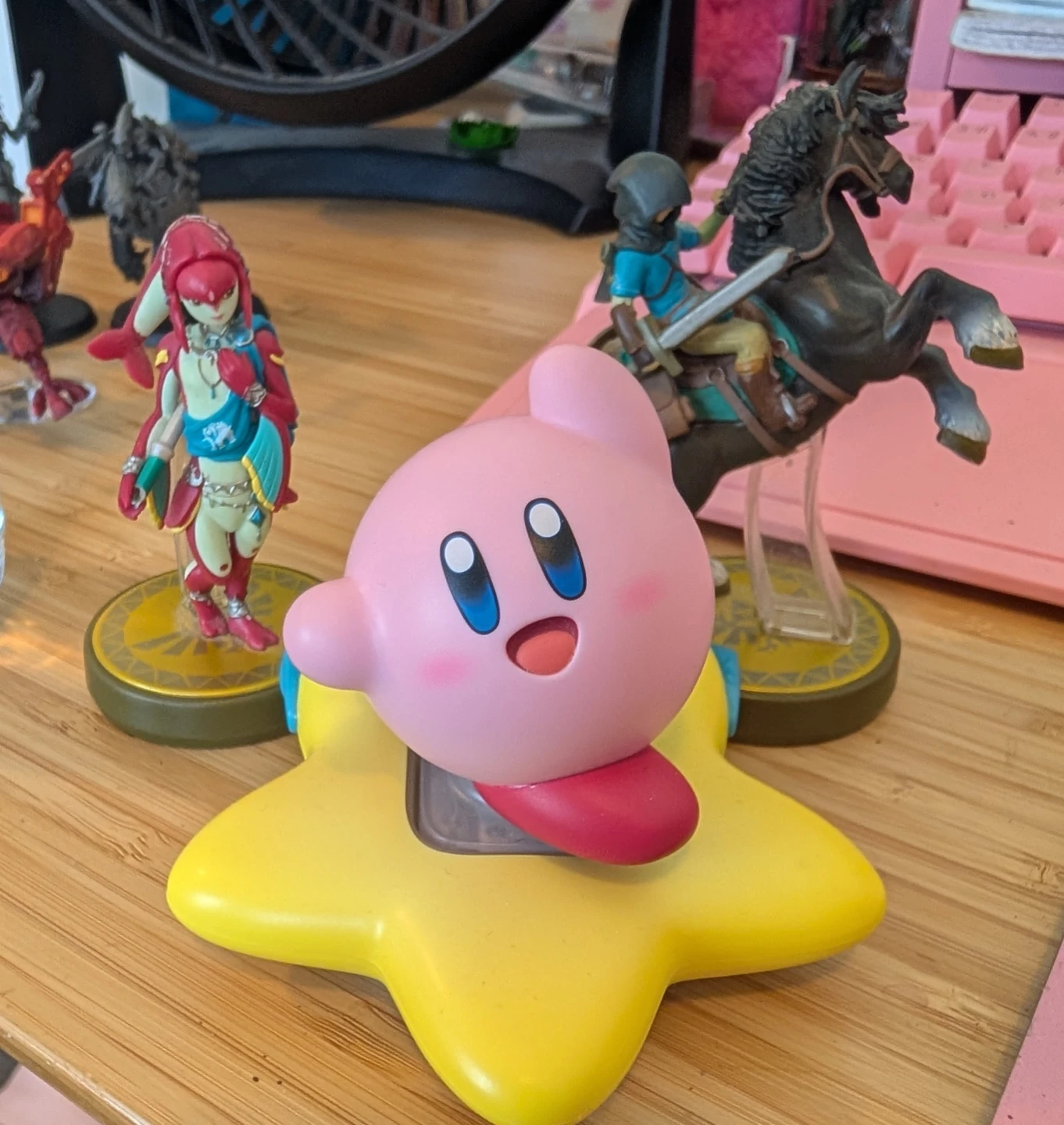 Nintendo Amiibo Figures - Link, Mipha, and Kirby