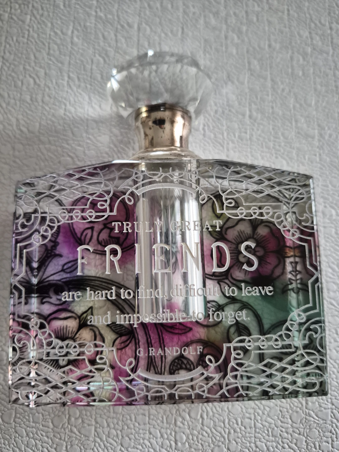 G. Randolf "Truly Great Friends" Perfume Bottle