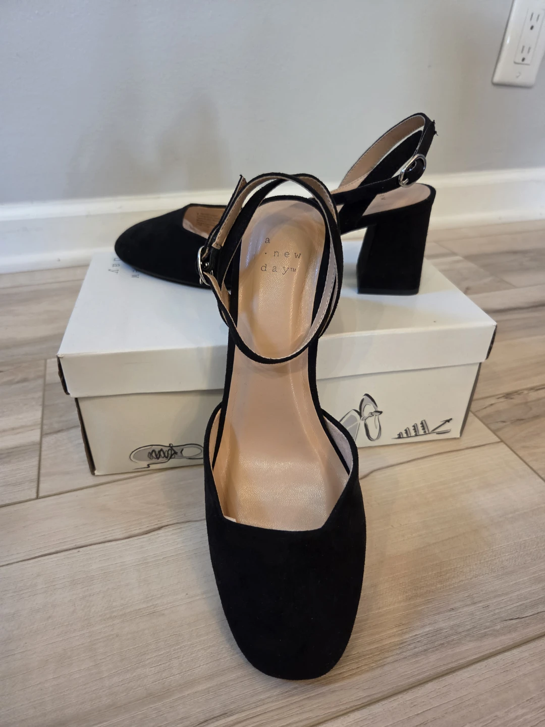 A New Day Black Alexa Heels Size 8 - photo 5