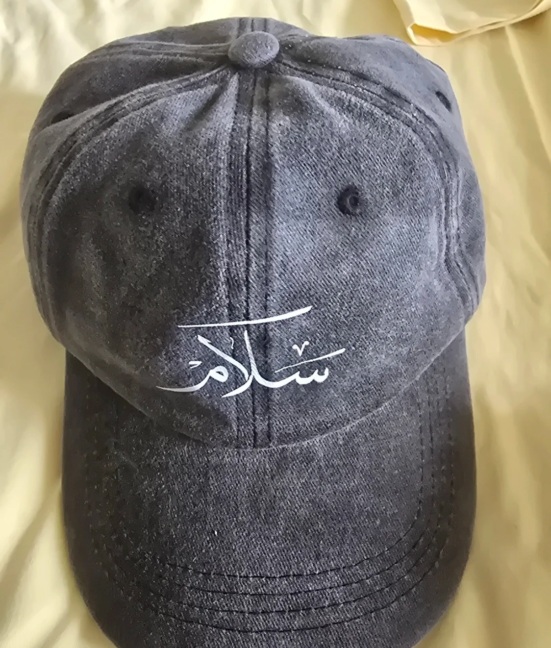 Dark Grey Baseball Cap with Arabic "Salam" - photo 3