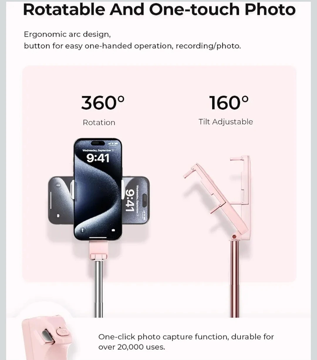Portable Selfie Stick for 4-7" Smartphones - photo 4