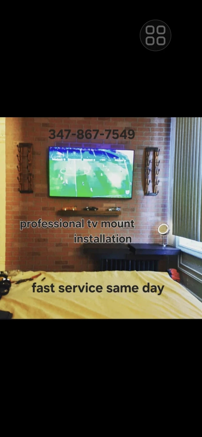 Tv mounting installation  $80