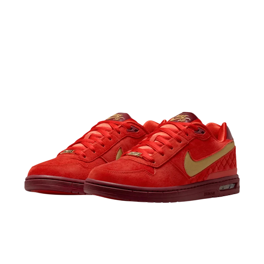 Nike SB P-Rod 1 Zoom Air Low QS "West Coast" Red Gold - Size 11 - photo 2