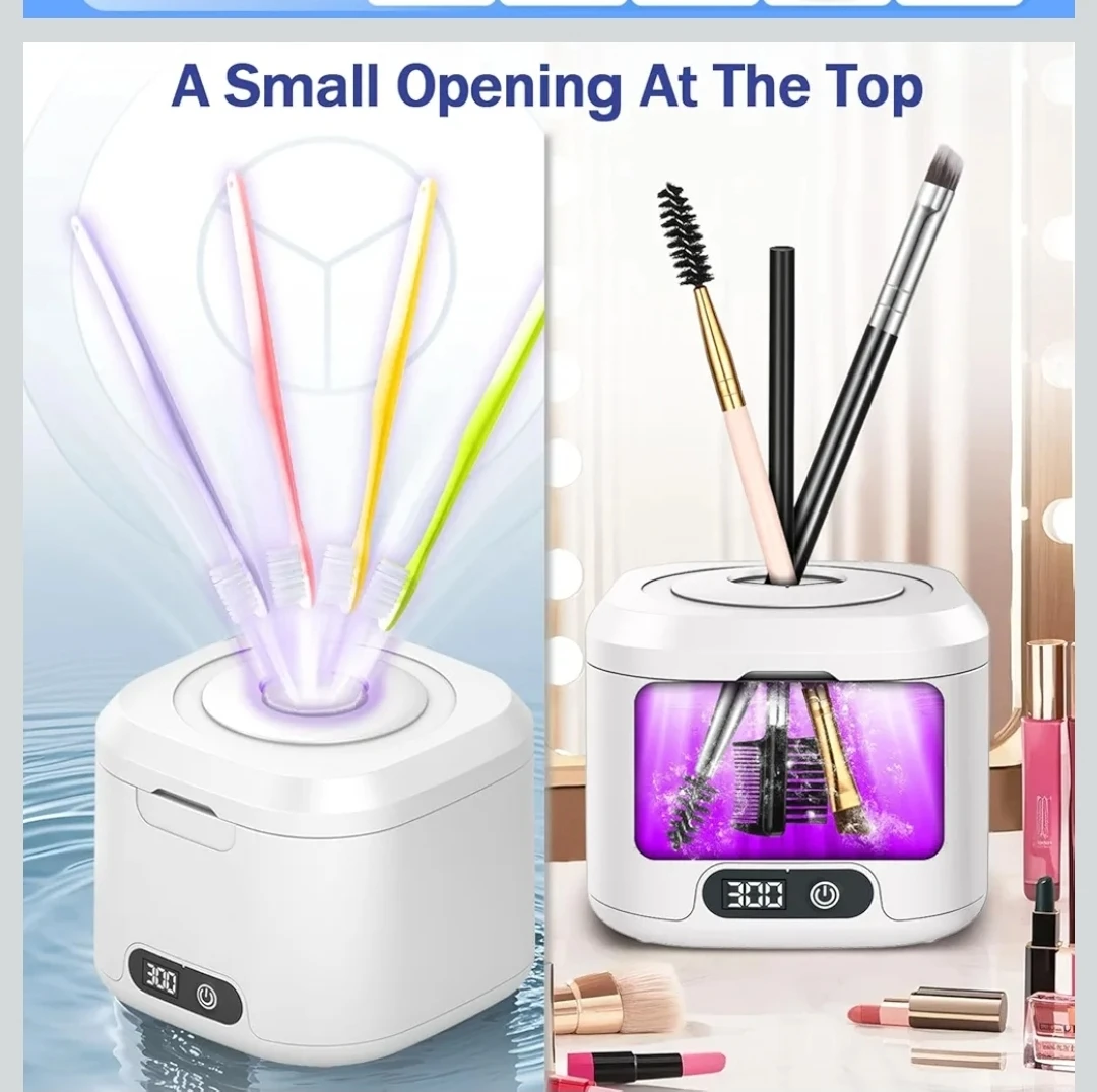 NEW Ultrasonic Retainer Cleaner with UV Dentures Brace Aligners