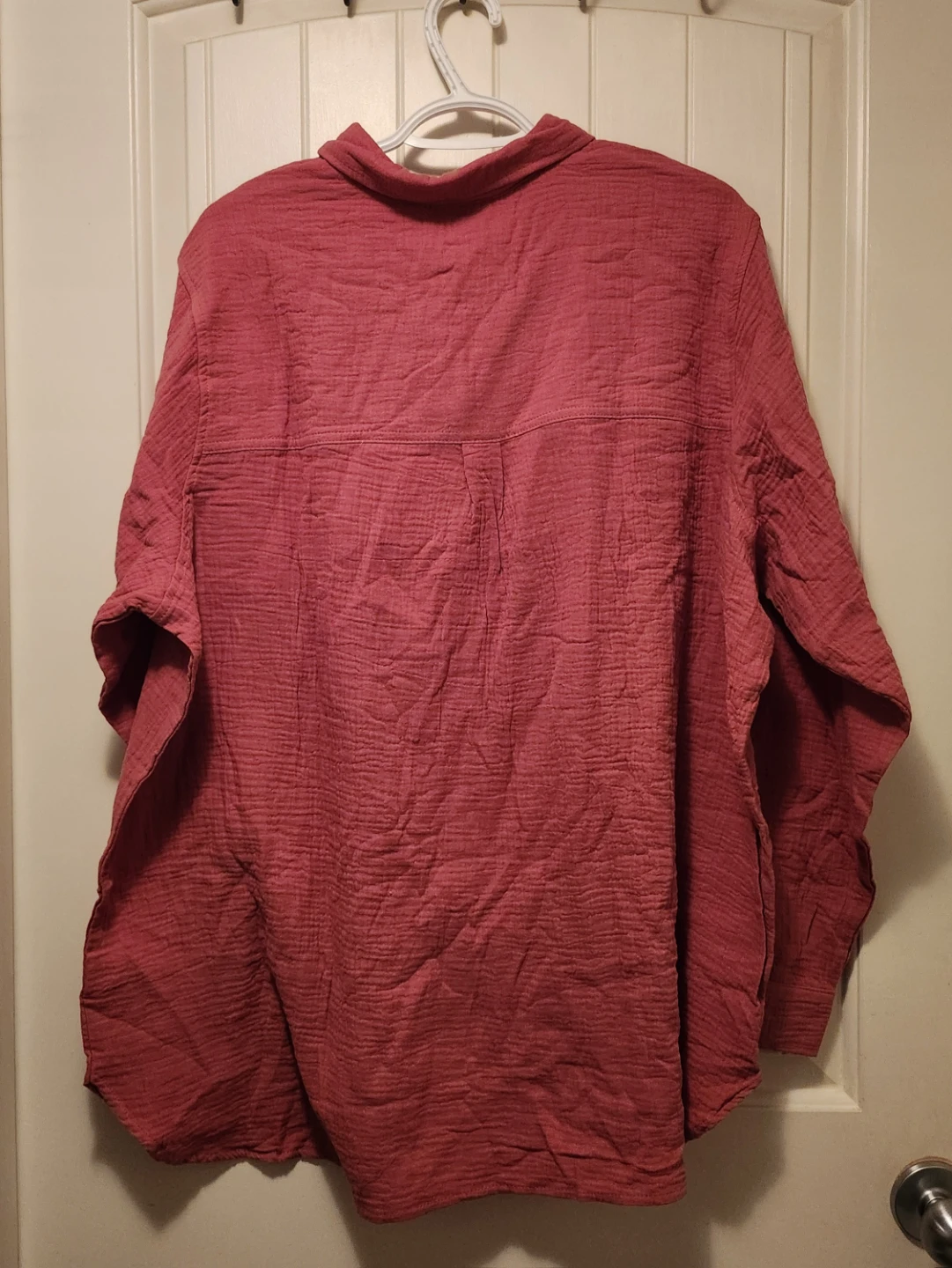 Jessica Simpson Women's Pink Textured Button-Up Shirt - XXL - photo 3