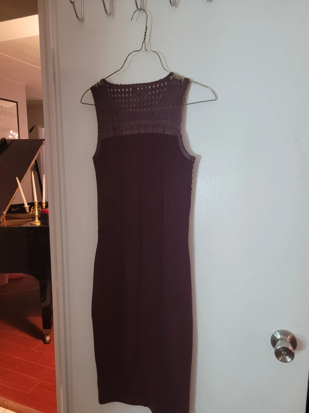 Velvet & Mesh Sleeveless Dress - photo 2