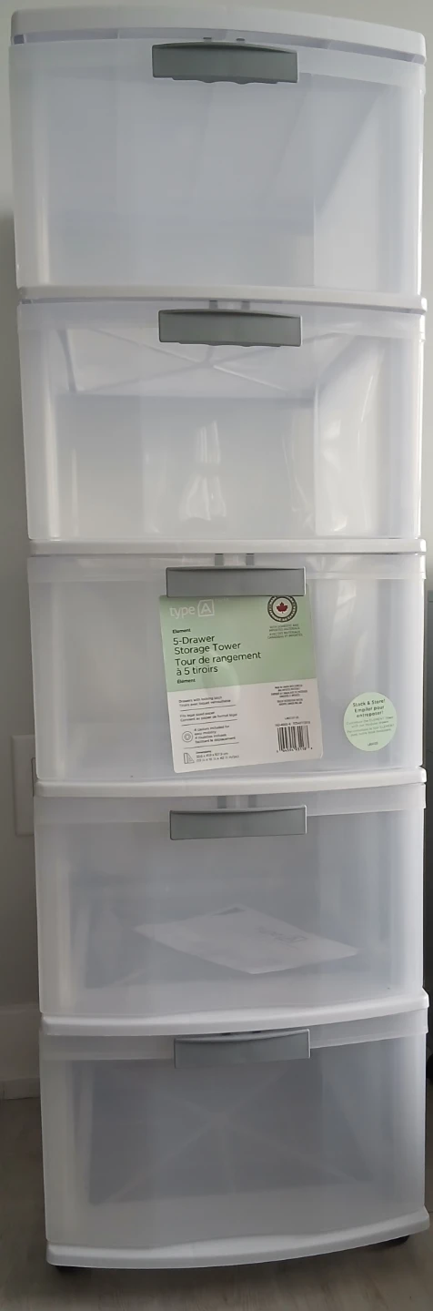 Type A Element 5-Drawer Storage Tower