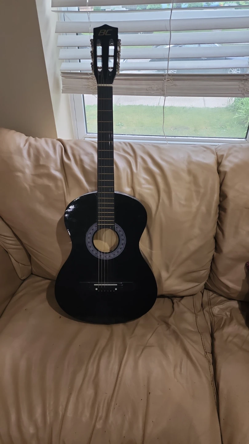 BC Black Acoustic Guitar