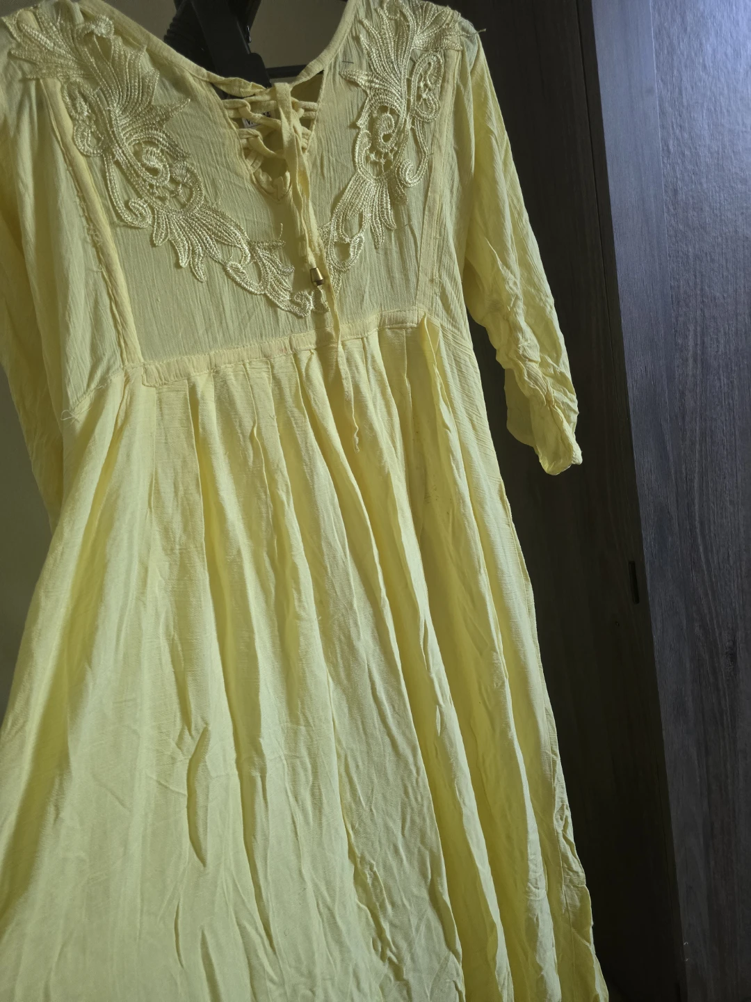 Brand new Yellow Embroidered Maxi Dress - photo 4