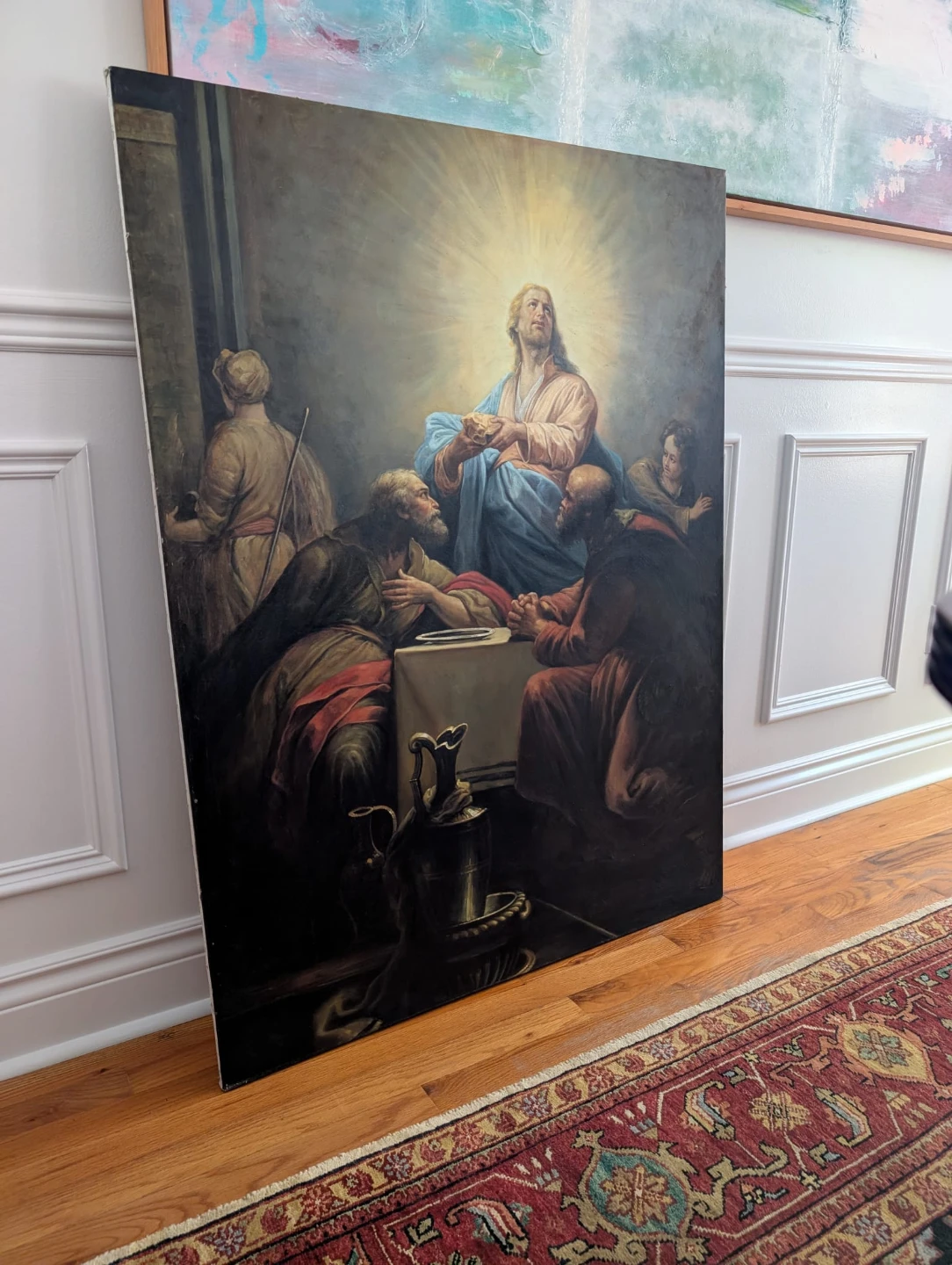 Large Religious Oil Painting of Jesus - photo 2