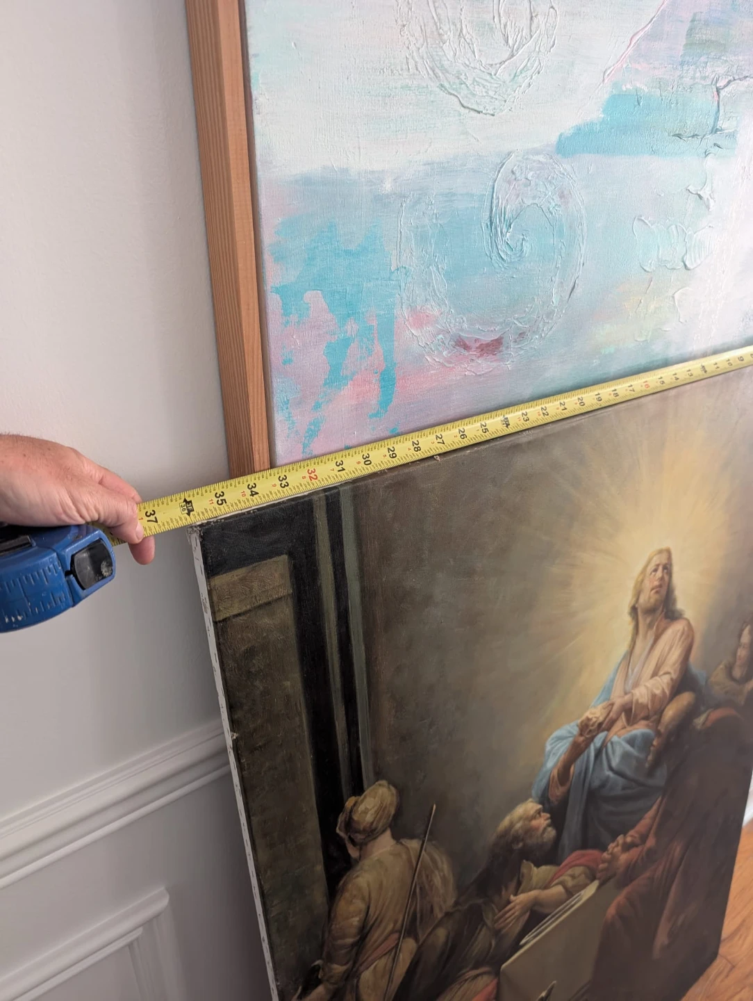 Large Religious Oil Painting of Jesus - photo 4
