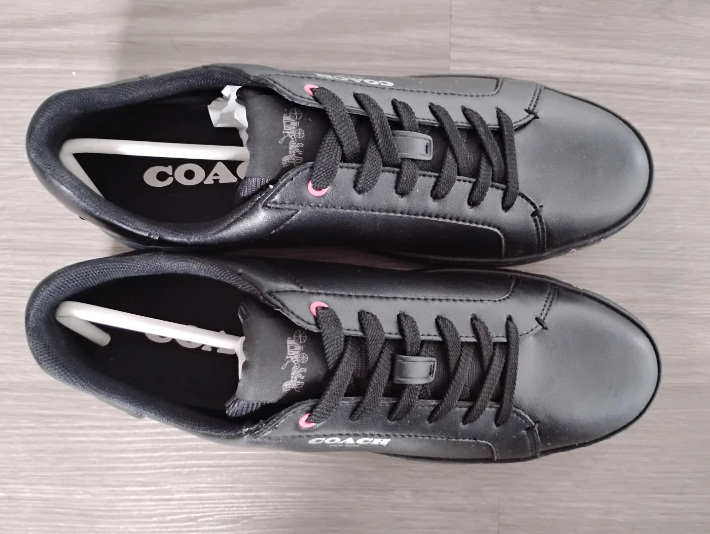 Coach New Black Leather Sneakers - photo 2