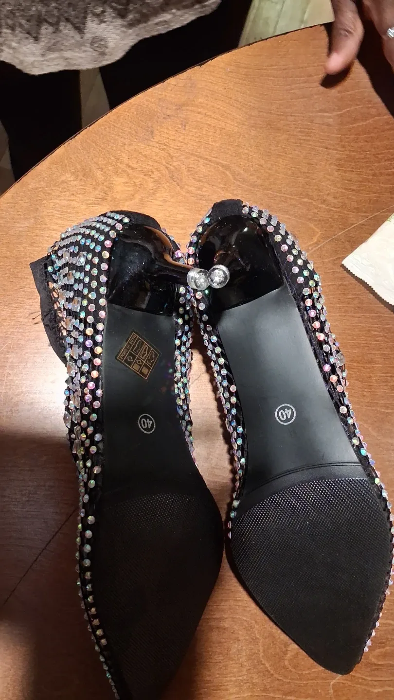 Sparkly Rhinestone Heels Size 40