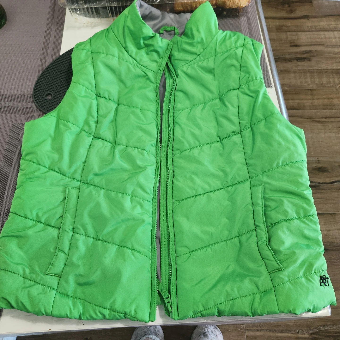 Aeropostale Puffer Vest Green XL/TG