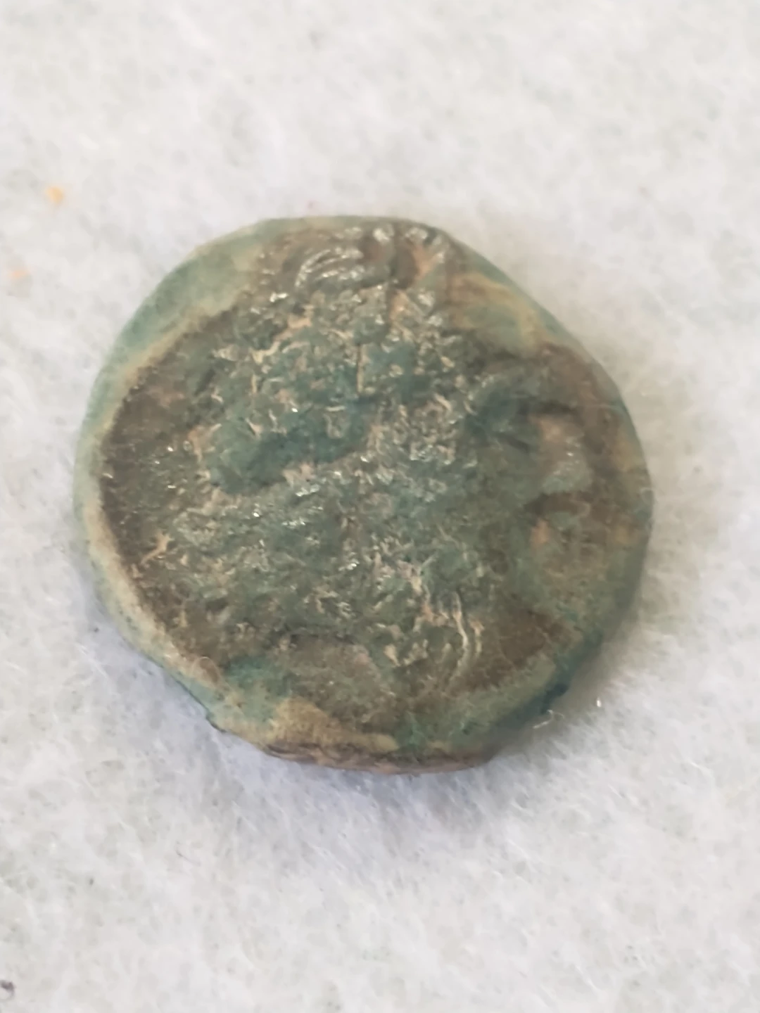 Nice! Ancient Greek Unattributed Bronze Coin w/tripod - photo 3