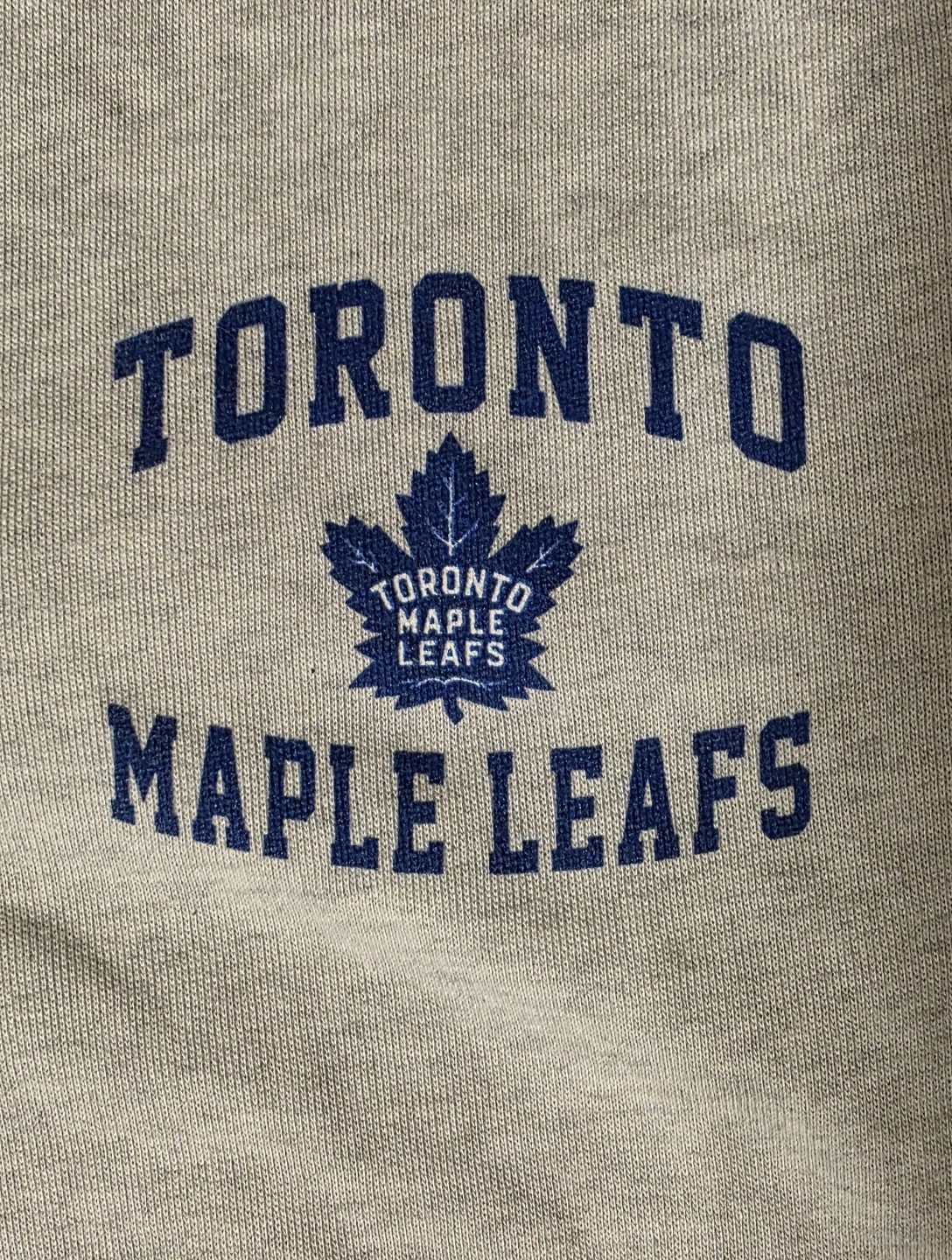 Toronto Maple Leafs Grey Terry Cuffed Pants