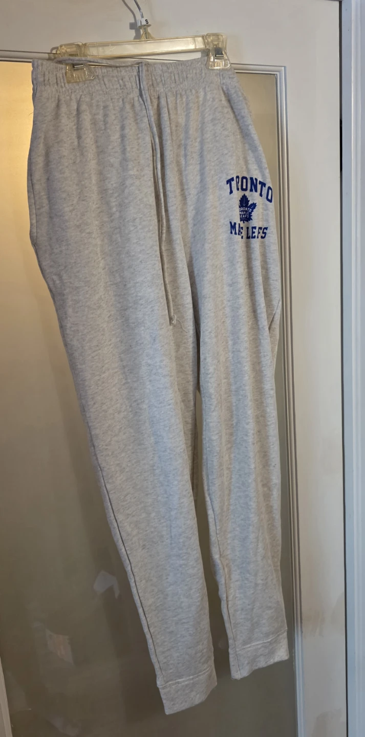Toronto Maple Leafs Grey Terry Cuffed Pants - photo 2
