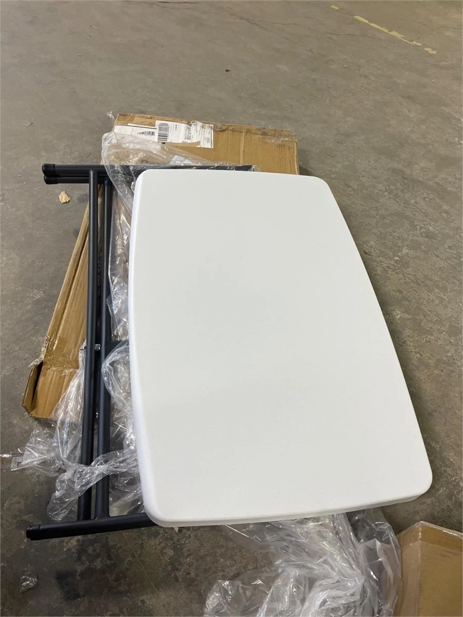 Adjustable Height Folding Table - White - photo 5