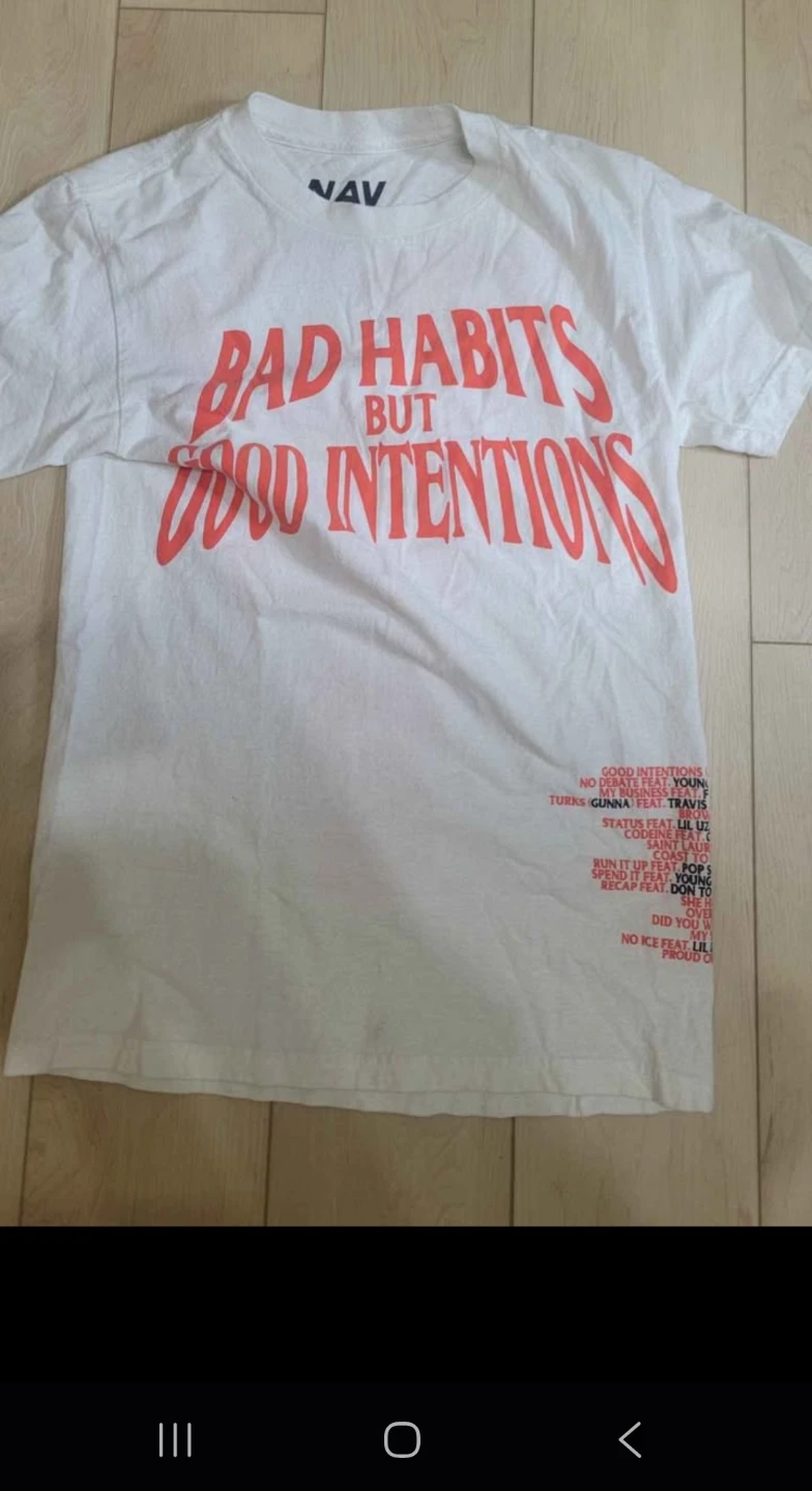 VLONE Bad Habits But Good Intentions T-Shirt