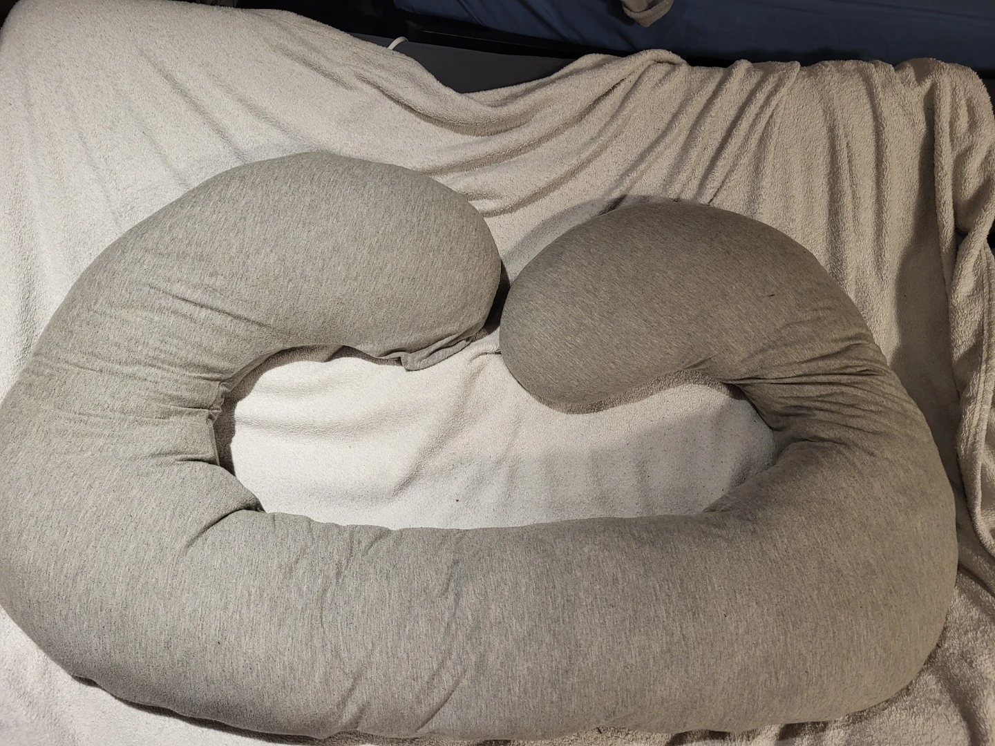 Grey Maternity/Body Pillow