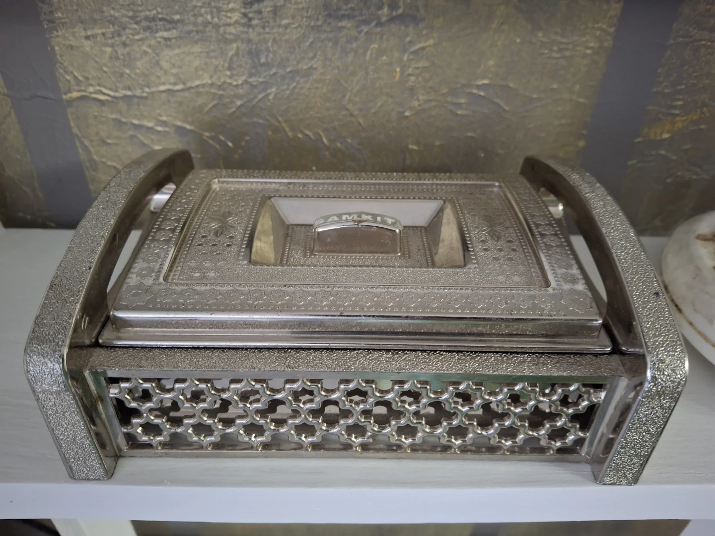 Samkit Silver Serving Dish
