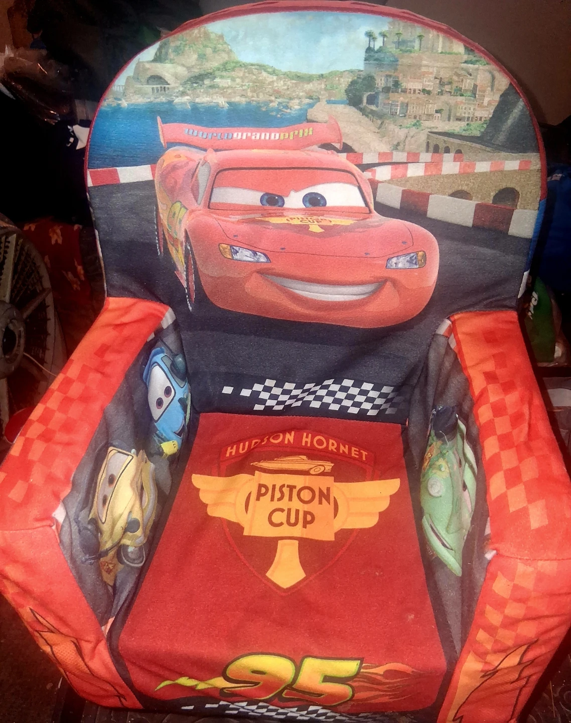 Disney Pixar Cars Lightning McQueen Kids Armchair