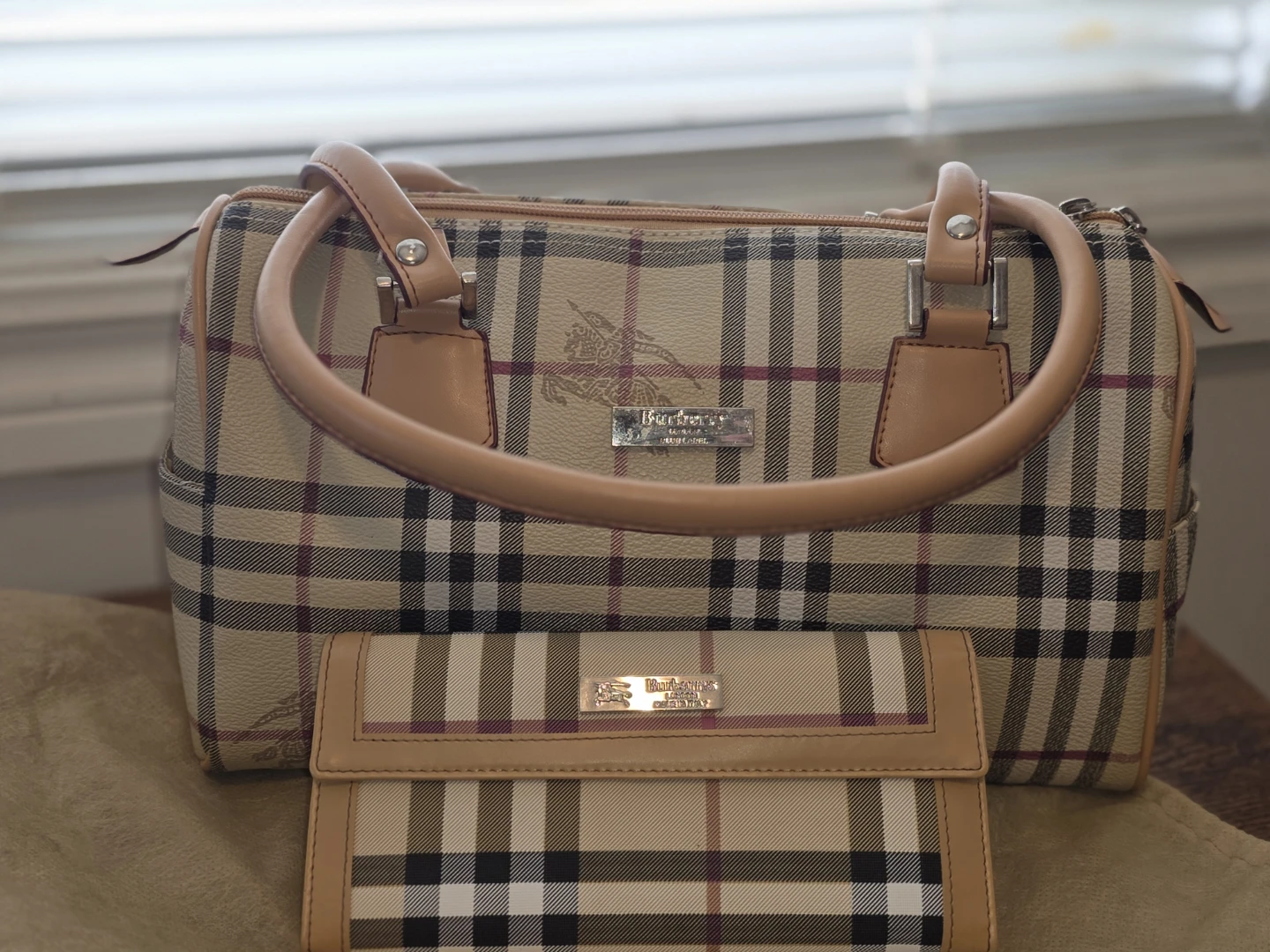 Burberry Tote Bag and Wallet Set