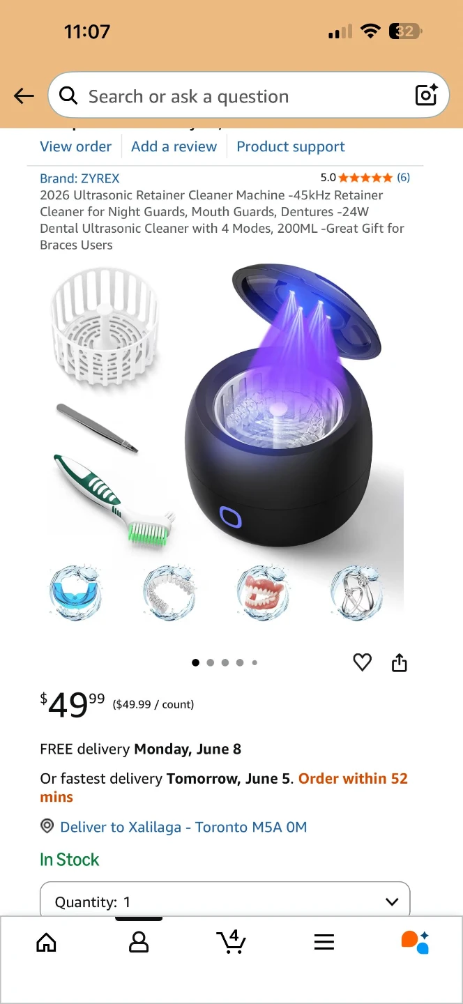 ZYREX 2026 Ultrasonic Retainer Cleaner Machine