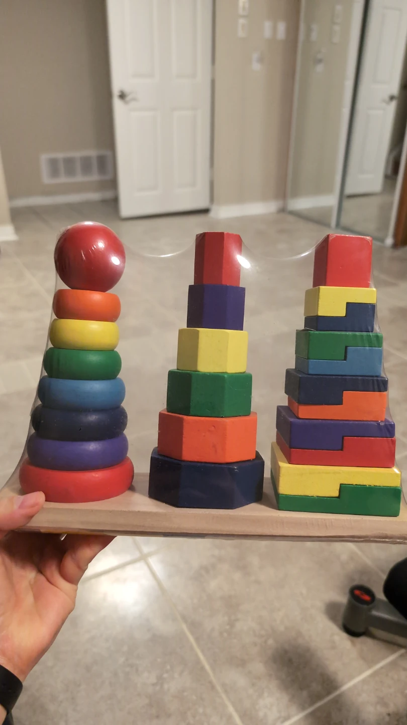 Melissa & Doug Geometric Stacker Classic Toy - photo 3