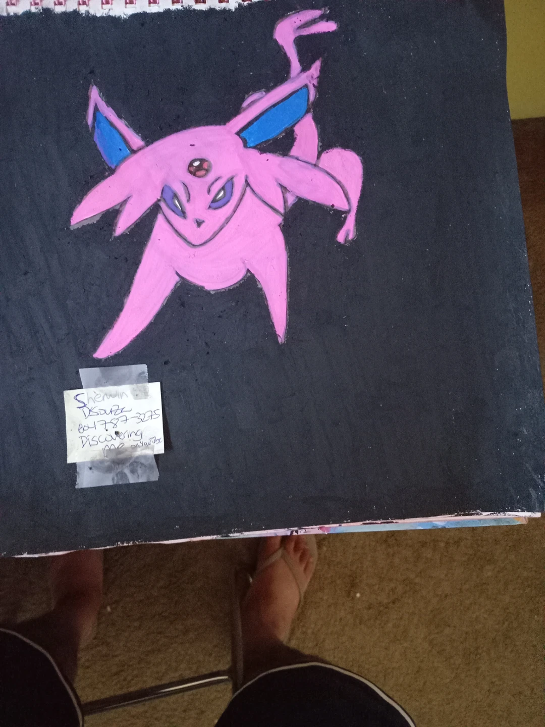 POKEMON DRAWING BY CUSTOM ARTIST SHERWIN - photo 2
