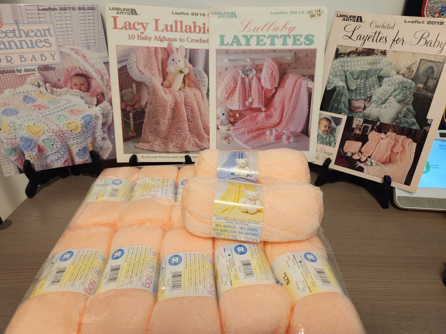 Peach Yarn 50g (Pack of 12) - photo 2
