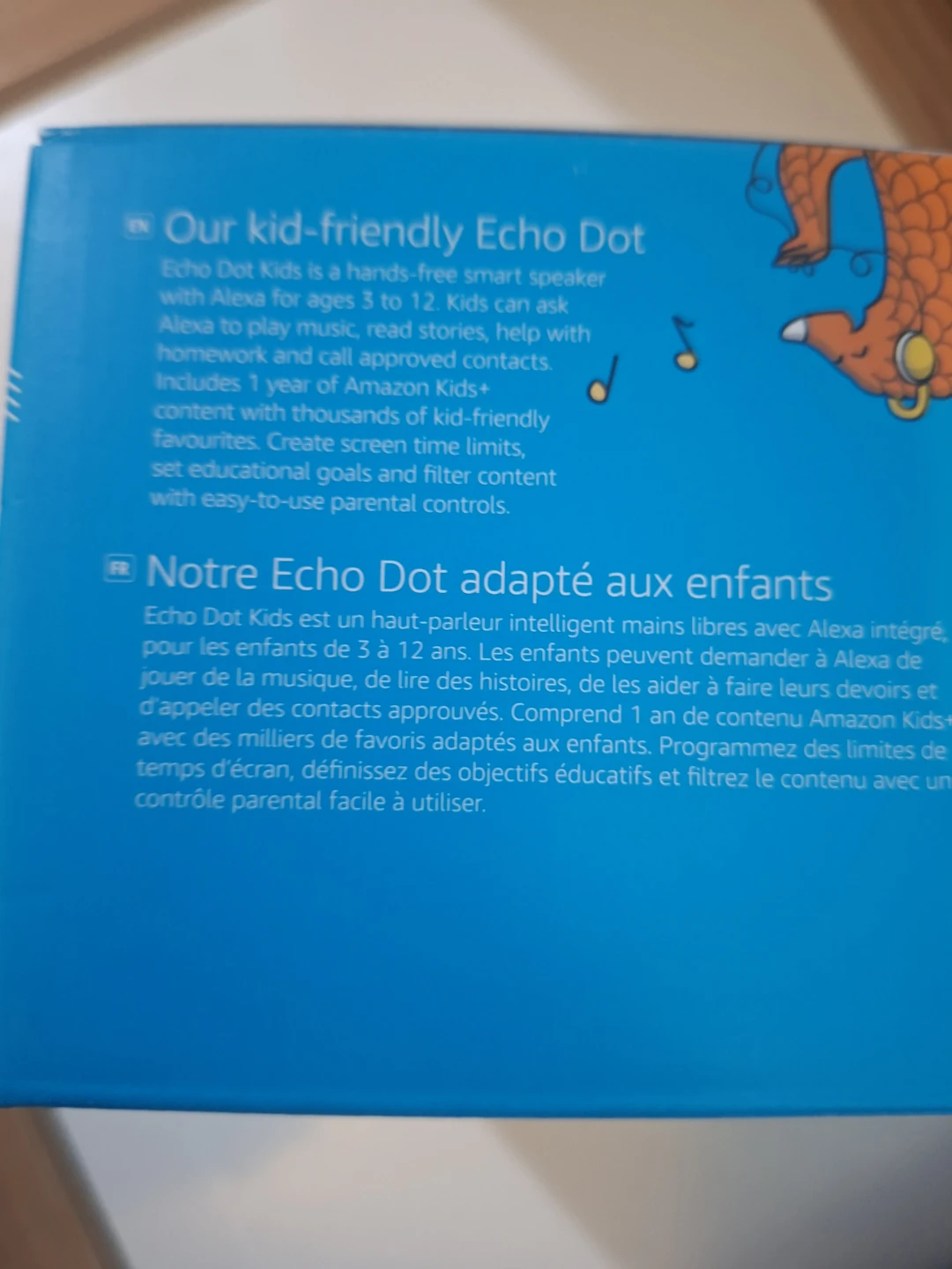 New Sealed Amazon Echo Dot Kids Edition Smart Speaker - photo 3