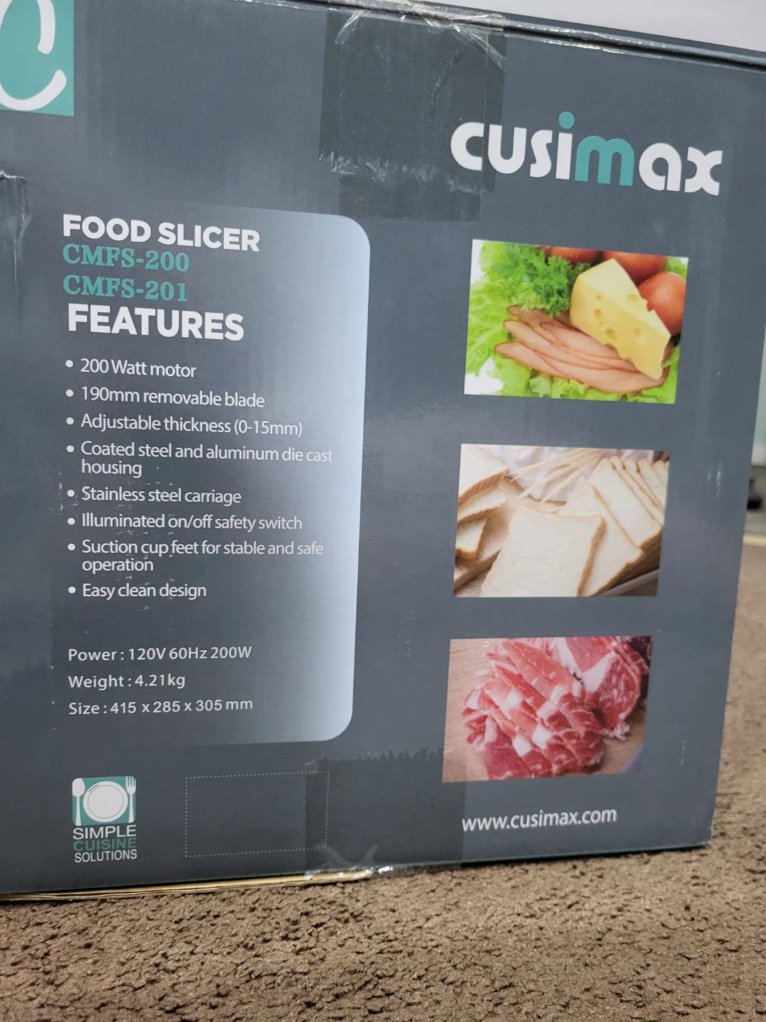Cusimax Food Slicer CMFS-200/CMFS-201 - photo 2