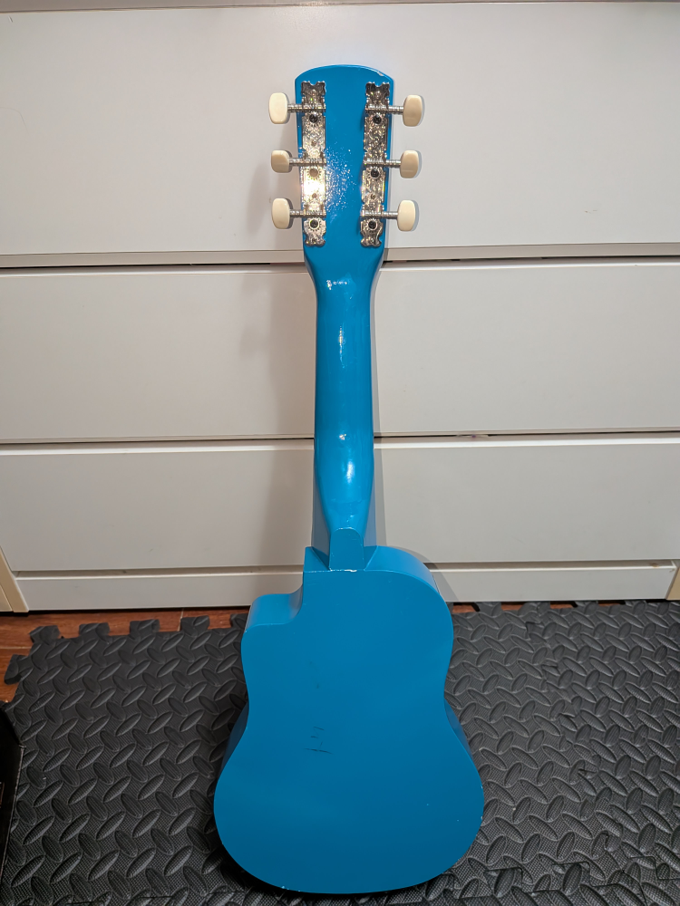 Hape Blue Wooden Toy Guitar - photo 2