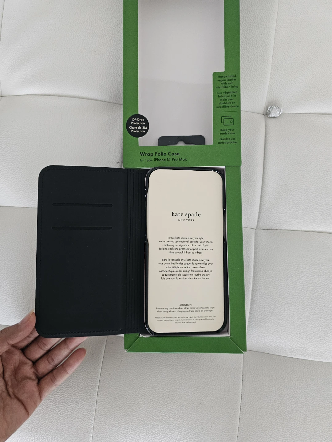 BNIB Kate Spade New York Wrap Folio Case for iPhone 15 Pro Max - photo 2