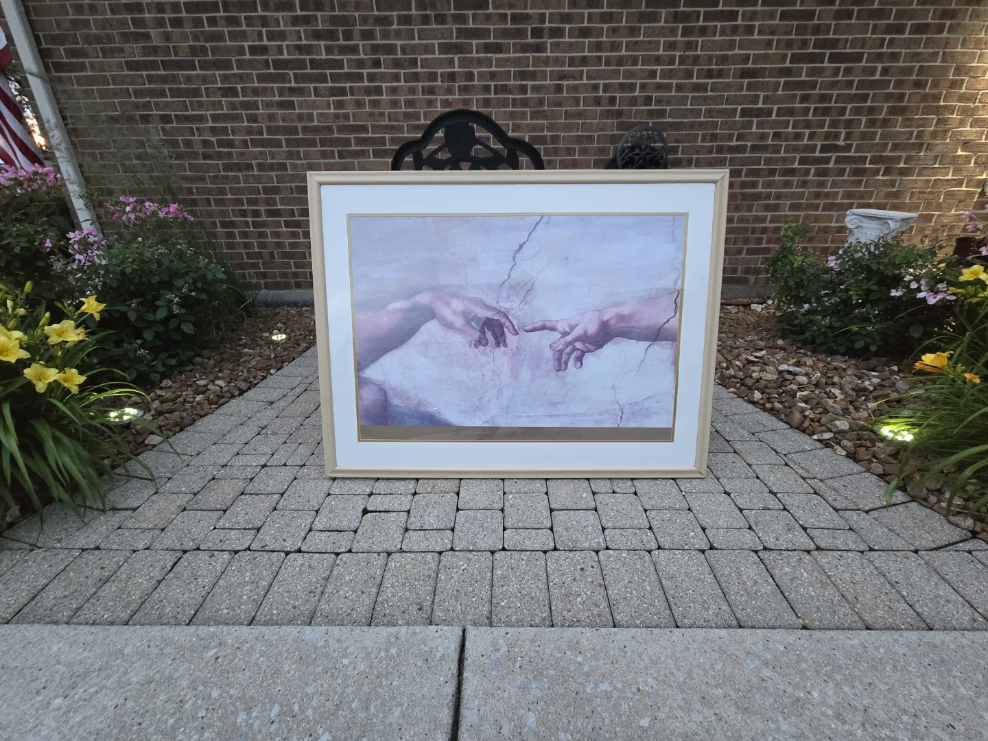 Michelangelo The Creation of Adam Framed Print
