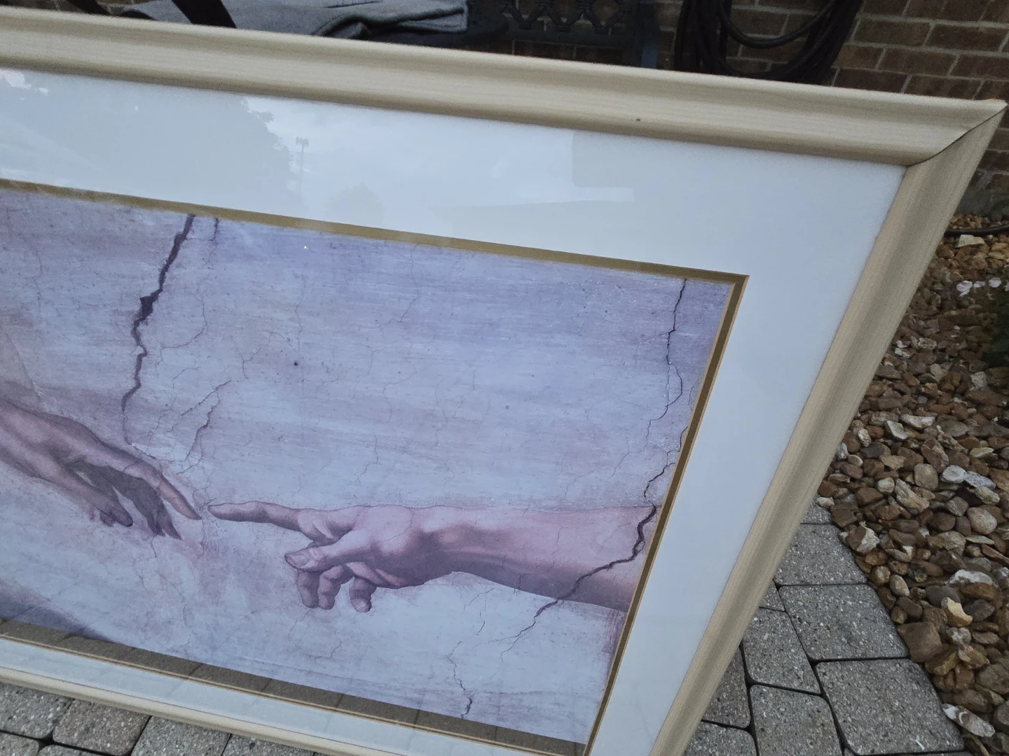 Michelangelo The Creation of Adam Framed Print - photo 4