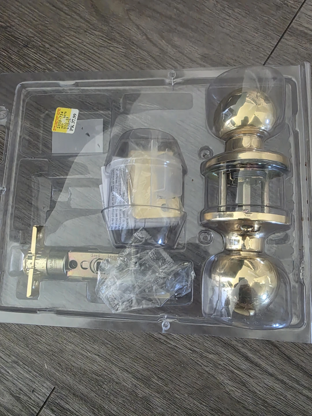Gold Tone Door Knob Set