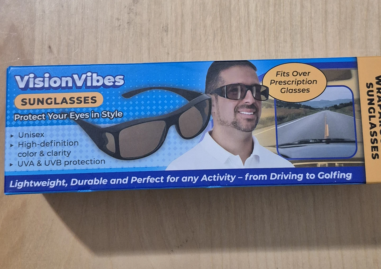 BNIB)VisionVibes Wraparound Sunglasses