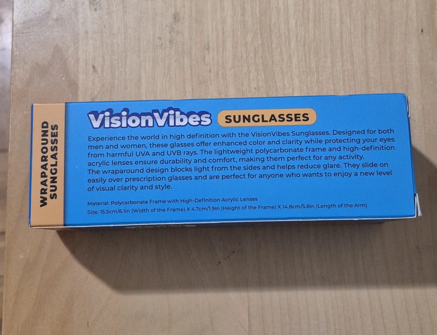 BNIB)VisionVibes Wraparound Sunglasses - photo 2