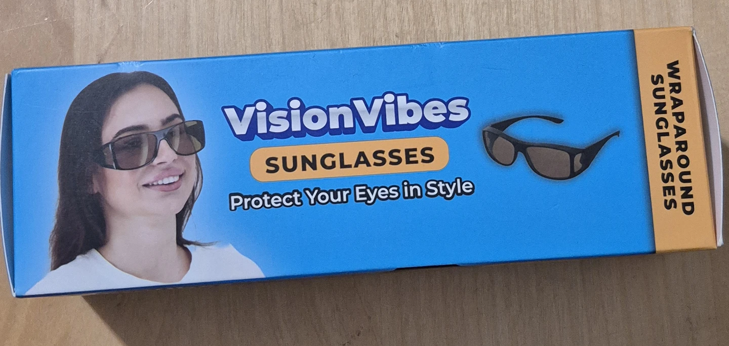 BNIB)VisionVibes Wraparound Sunglasses - photo 3