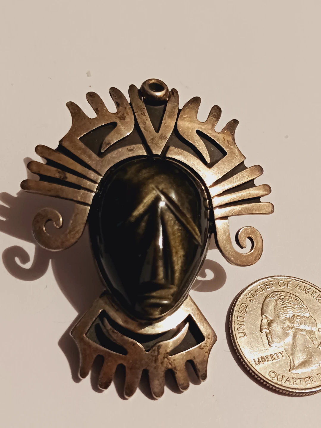 CHEO DESIGNER SIGNED TAXCO MEXICO 925 STERLING SILVER BROOCH - photo 2
