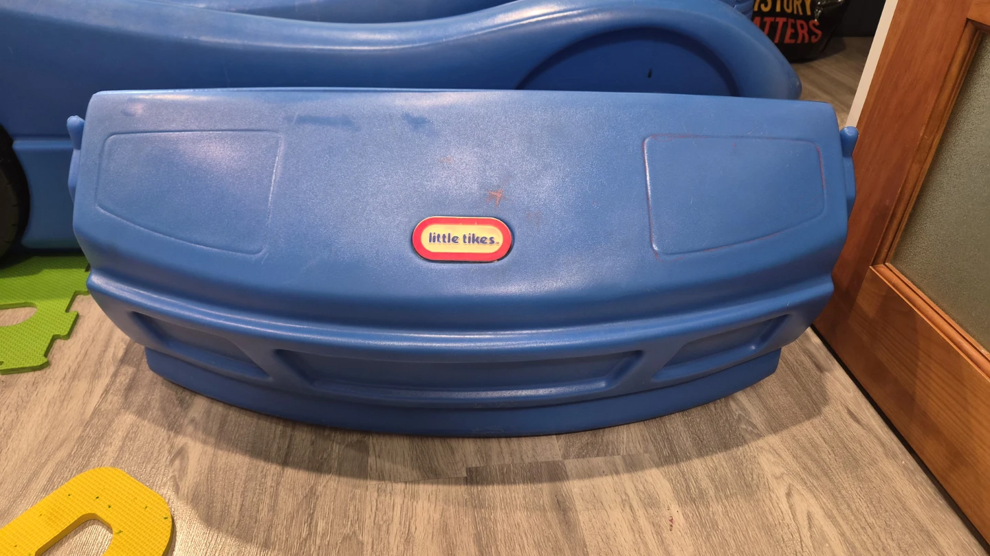 Little Tikes Blue Race Car Bed Frame/mattress - photo 3