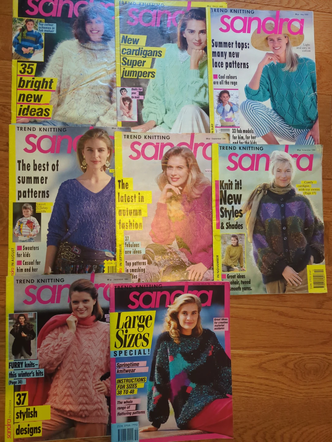Vintage Sandra Knitting Magazine Collection – 1990 Issues - photo 2