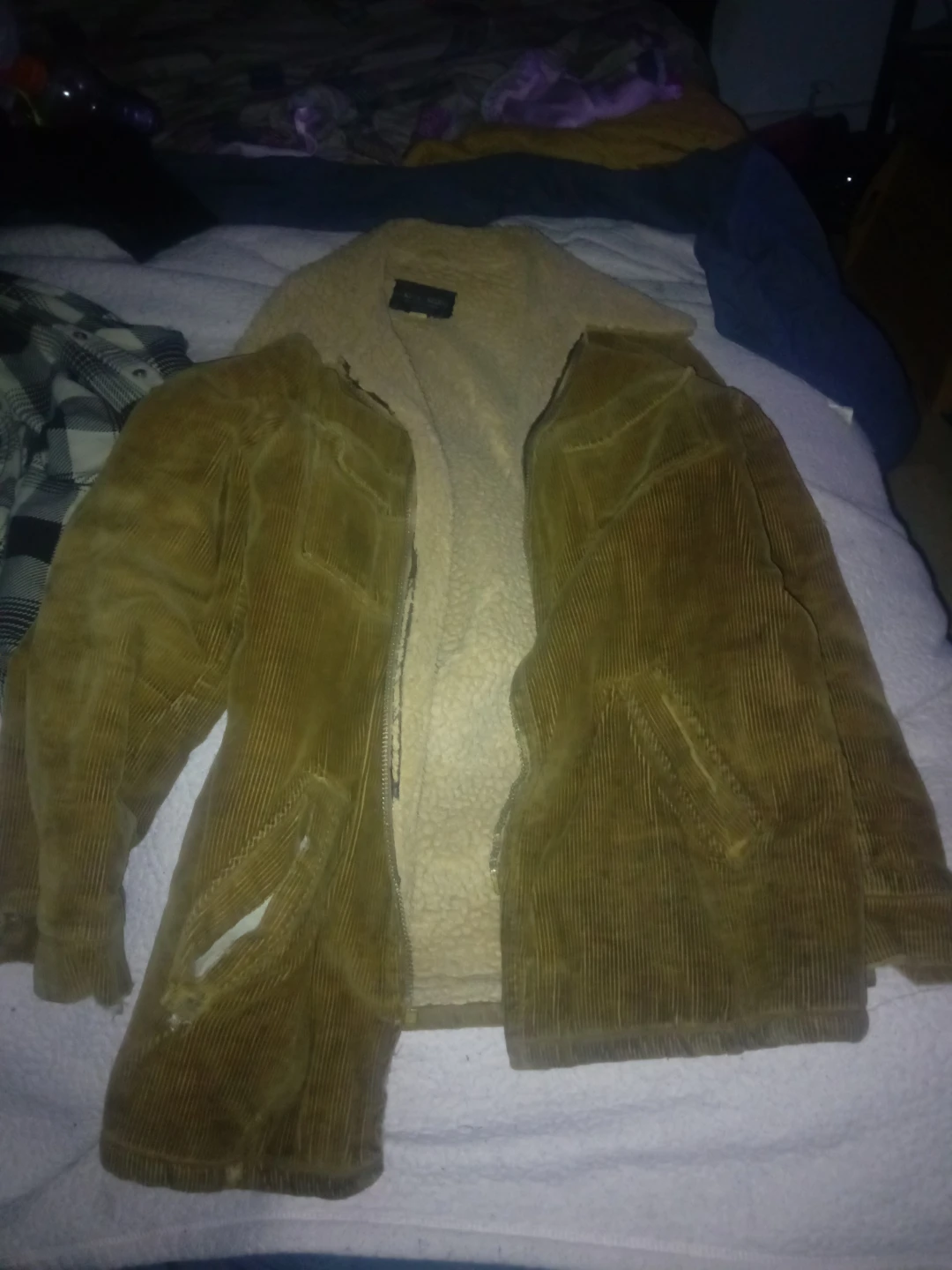 The King Size Co. Corduroy Sherpa Lined Jacket
