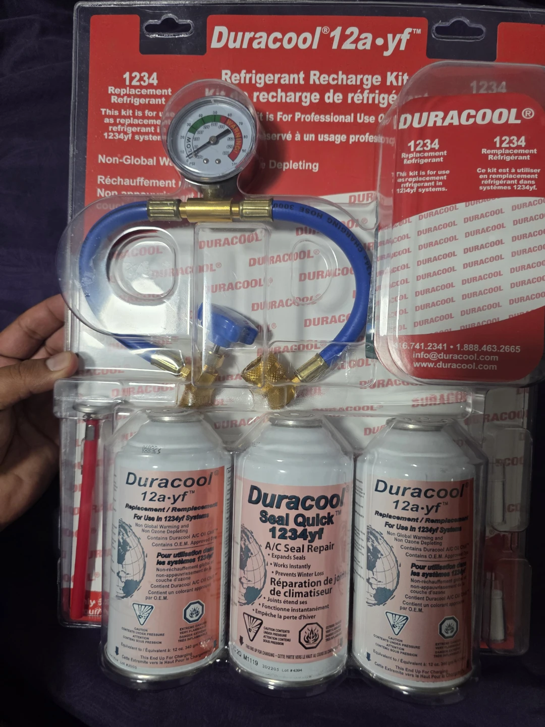 Duracool 12a-yf Refrigerant Recharge Kit
