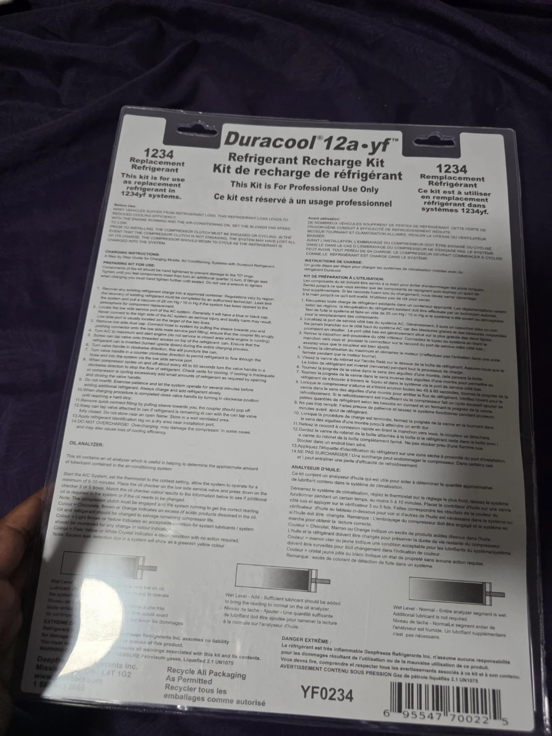 Duracool 12a-yf Refrigerant Recharge Kit - photo 2