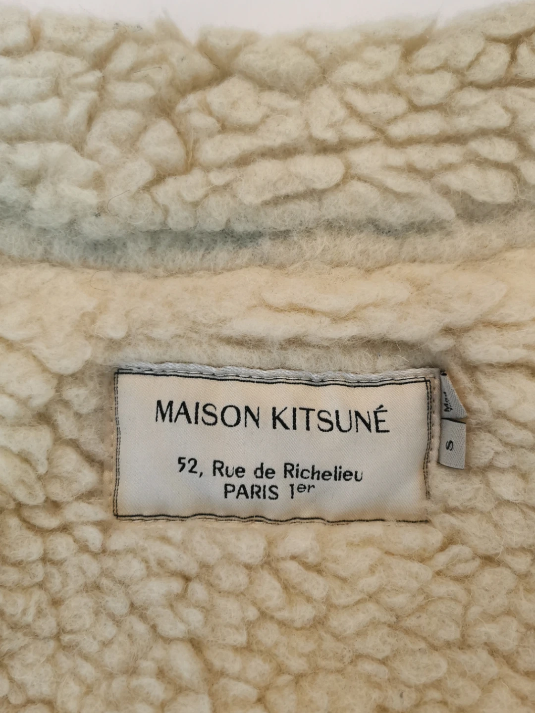 🇫🇷 Maison Kitsuné Black Corduroy Faux Shearling Jacket - photo 2