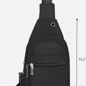 Unisex crossbody bag black bag