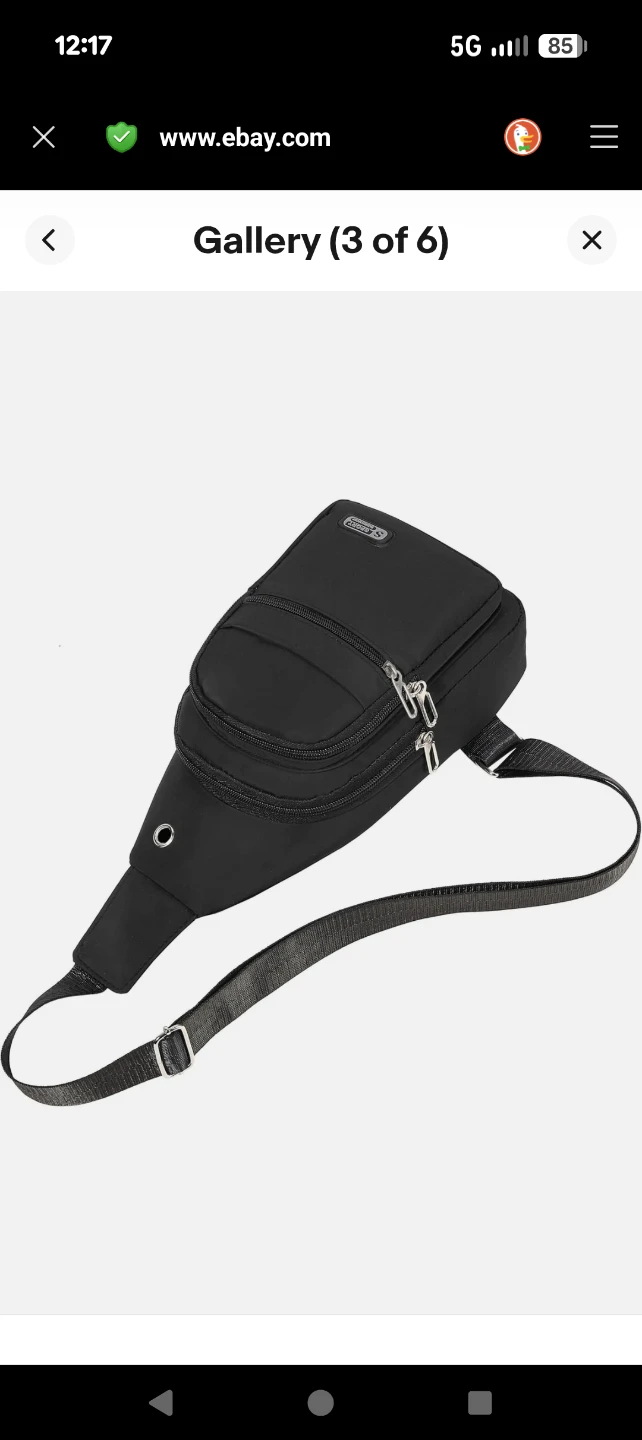 Unisex crossbody bag black bag - photo 4